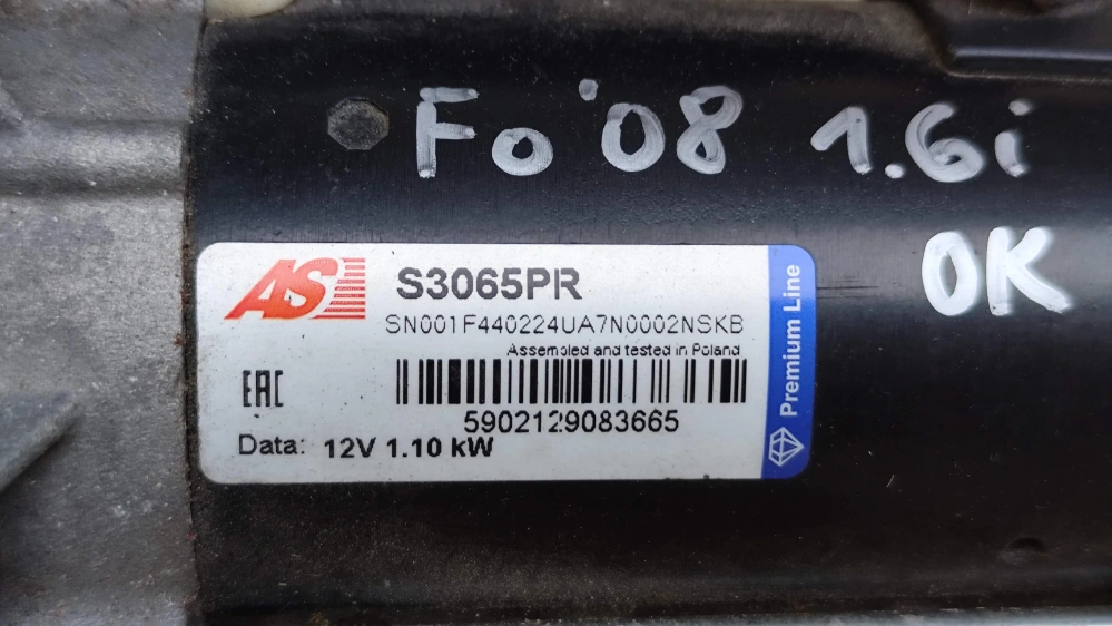 startér Focus/Fusion/Fiesta/C-Max/Volvo