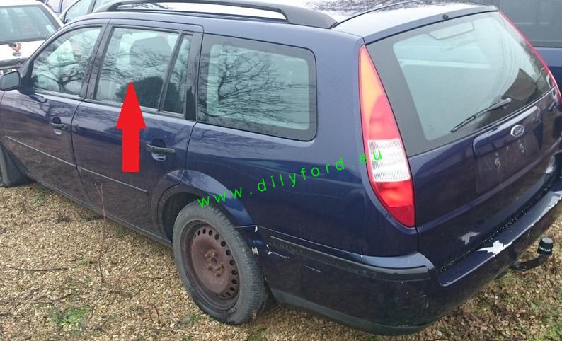 sklo LZ dveří Mondeo III kombi