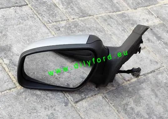 zrcátko levé el. Focus II stříbrné