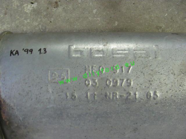 výfuk - zadní díl Ka 1.3 44kW 1999