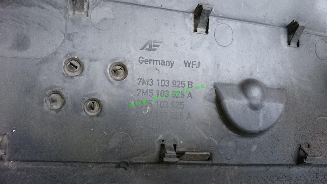 kryt motoru TDI PD Sharan, Galaxy