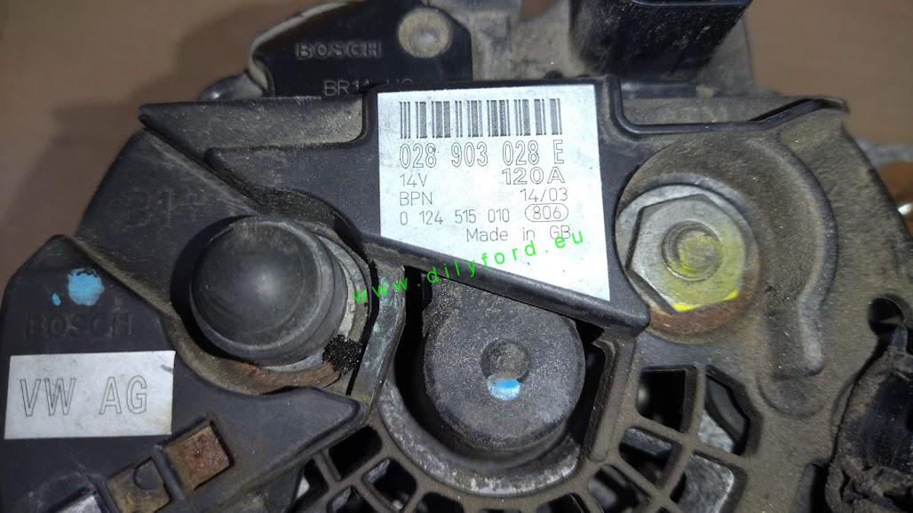 alternátor Galaxy, Sharan 1.9TDI 120A