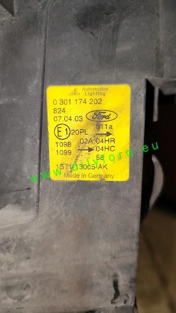 PP světlo Mondeo Mk3 (01-07)
