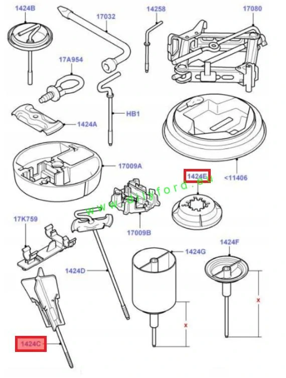 šroub rezervy 4M511402AB